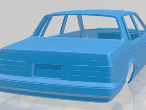 पोंटियाक 6000 एसटीई 1983 प्रिंट करने योग्य बॉडी कार 3D प्रिंट मॉडल