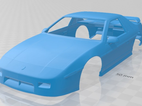 Pontiac Fiero GT 1985 Printable Body Car 3Dプリントモデル