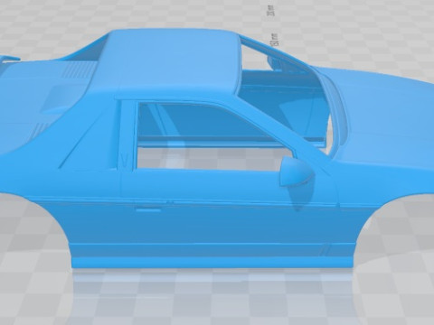 Pontiac Fiero GT 1985 Printable Body Car Modelo de Impressão 3D
