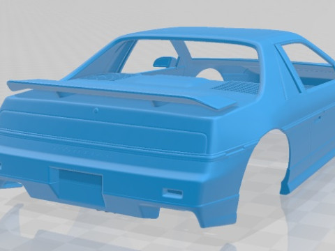 Pontiac Fiero GT 1985 Printable Body Car Modelo de Impressão 3D