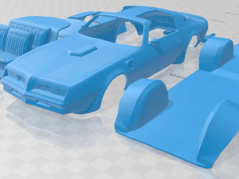 Pontiac Firebird Trans Am 1977 Printable Car 3D Print Model