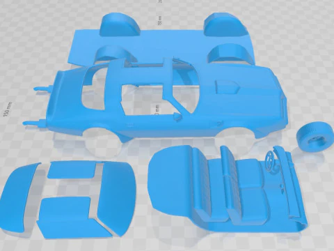 Pontiac Firebird Trans Am 1977 Printable Car 3D Print Model