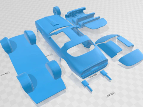 Pontiac Firebird Trans Am 1977 Printable Car 3D Print Model
