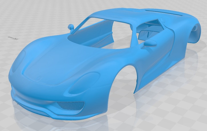Porsche 918 Martini 2013 Printable Body Car Modèles 3D en vedette .c4d .max .obj .3ds .fbx .stl .blend
