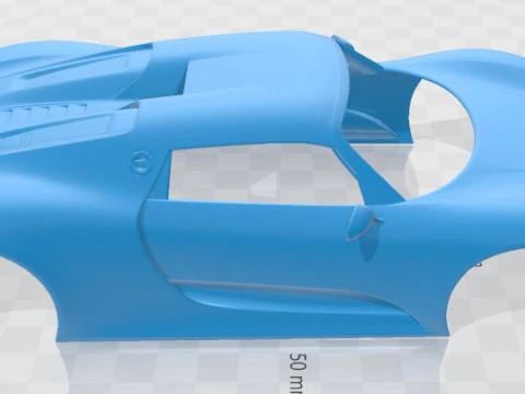 Porsche 918 Martini 2013 Printable Body Car 3D Print Model