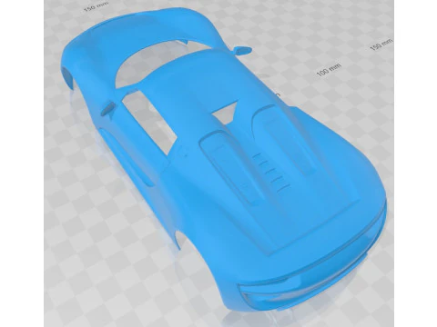 Porsche 918 Martini 2013 Printable Body Car 3D Print Model