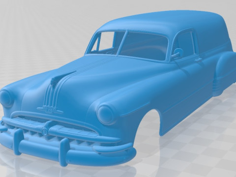 Pontiac Streamliner Six Sedan Delivery 1949 Printable Body Car 3D Print Model