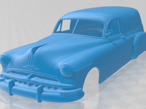 Pontiac Streamliner Six Sedan Entrega 1949 Carrocer&iacute;a imprimible Modelo de impresión 3D