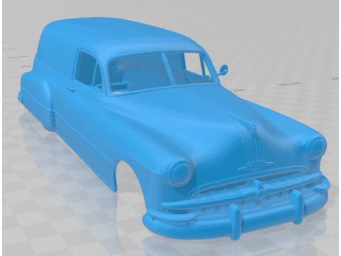 Pontiac Streamliner Six Sedan Delivery 1949 Printable Body Car 3D Print Model