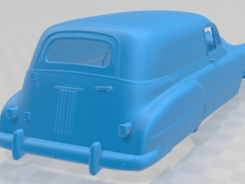 Pontiac Streamliner Six Sedan Delivery 1949 Printable Body Car Model do druku 3D