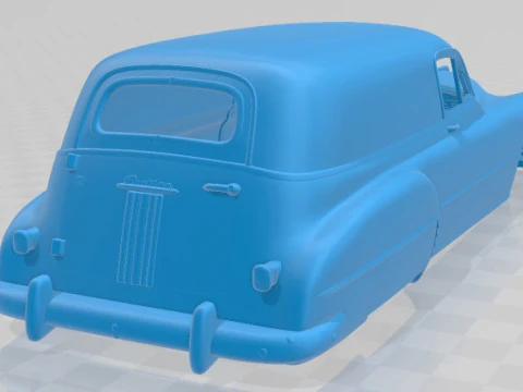 Pontiac Streamliner Six Sedan Delivery 1949 Printable Body Car 3D Print Model