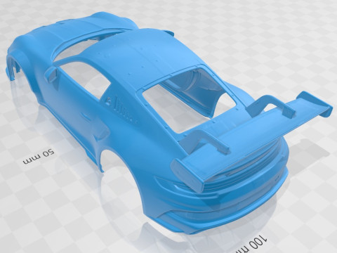 Porsche 911 GT3 Cup 2021 Printable Body Car 3D Druckmodell