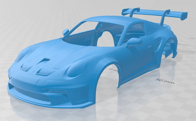 Porsche 911 GT3 Cup 2021 Printable Body Car 3D Print Model .c4d .max .obj .3ds .fbx .stl .blend 