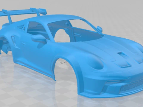 Porsche 911 GT3 Cup 2021 Printable Body Car 3D Print Model