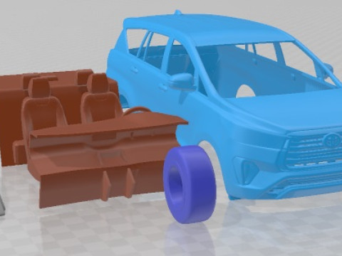 Toyota Inovva Kijang 2021 Printable Car Modelo de Impressão 3D