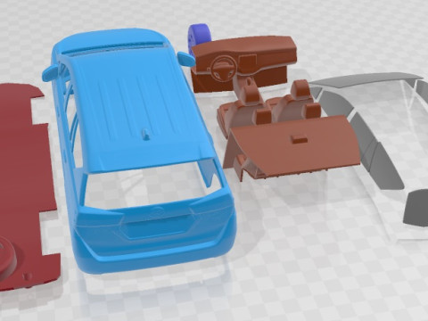 Toyota Inovva Kijang 2021 Printable Car Modelo de Impressão 3D