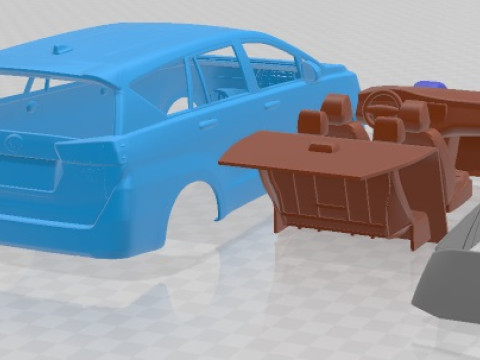 Toyota Inovva Kijang 2021 Printable Car Modelo de Impressão 3D