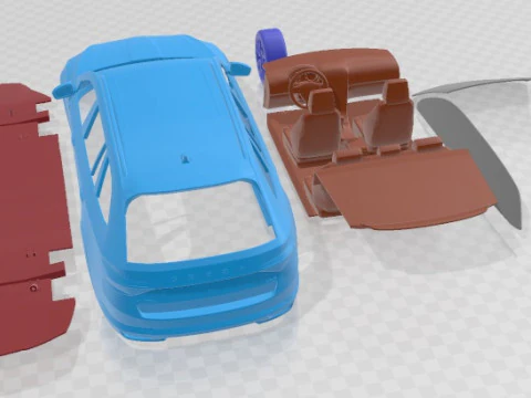Skoda Superb Scout 2020 Printable Car 3D Print Model