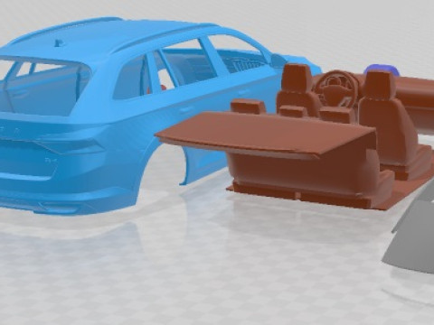 Skoda Superb Scout 2020 Printable Car Modèles 3D en vedette