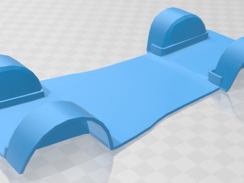 Renault 4CV 1955 Printable Car Modelo de Impressão 3D