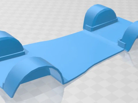 Renault 4CV 1955 Printable Car 3D Print Model