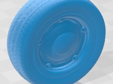 Renault 4CV 1955 Printable Car 3D Print Model