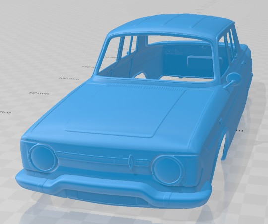 Renault 10 1965 Printable Body Car 3D Print Model .c4d .max .obj .3ds .fbx .stl .blend
