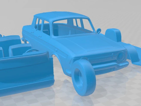 Renault 10 1965 Printable Car 3D Print Model