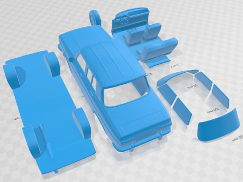 Renault 10 1965 Printable Car 3D printmodel
