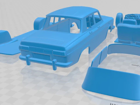 Renault 10 1965 Printable Car 3D Print Model