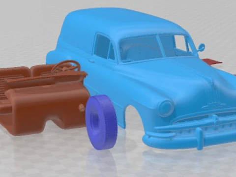 Pontiac Streamliner Six Sedan Delivery 1949 Printable Car 3D Print Model