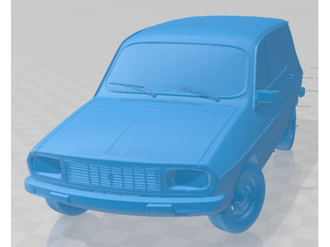 Renault 12 SW Printable Car 3Dプリントモデル