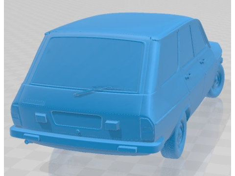 Renault 12 SW Printable Car Model do druku 3D