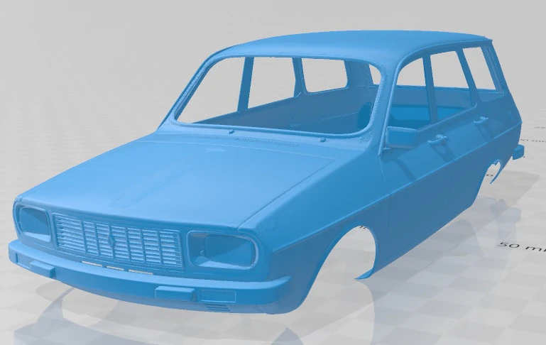Renault 12 SW Printable Body Car 3D Print Model .c4d .max .obj .3ds .fbx .stl .blend 