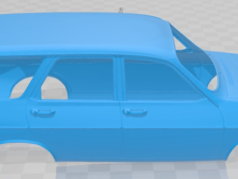 Renault 12 SW Printable Body Car 3D-Druckmodell