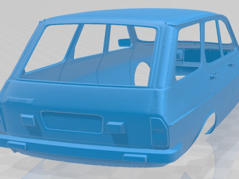 Renault 12 SW Printable Body Car 3D-Druckmodell