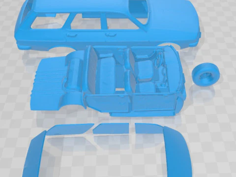 Renault 12 SW Printable Car 3D Print Model