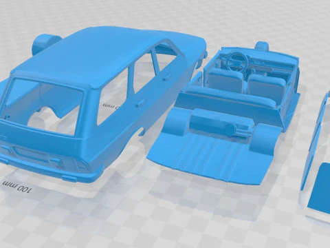 Renault 12 SW Printable Car 3D Print Model