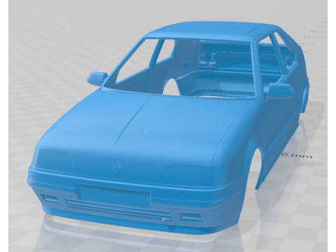 Renault 19 3 Doors 1988 Printable Body Car Modelo de impresión 3D