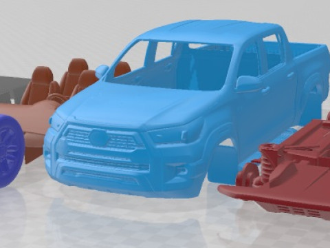 Toyota Hilux Invincible 2021 Printable Car 3D Print Model