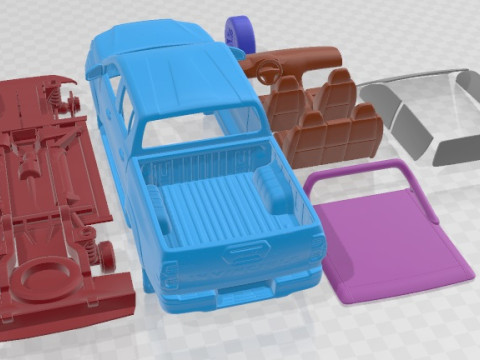 Toyota Hilux Invincible 2021 Printable Car Model do druku 3D