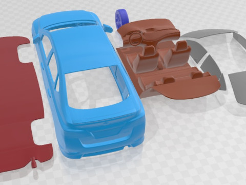 Nissan Sentra SR 2013 Printable Car 3D 프린트 모델
