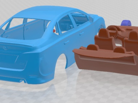 Nissan Sentra SR 2013 Printable Car 3D 프린트 모델