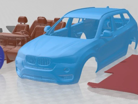 X3 2015 Printable Car 3D Print Model