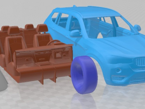 X3 2015 Printable Car 3D Print Model