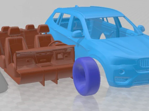 X3 2015 Printable Car 3D Print Model