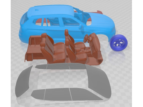 X3 2015 Printable Car 3D Print Model
