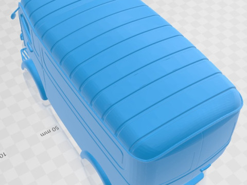 Renault Goelette Printable Body Van Model Cetak 3D
