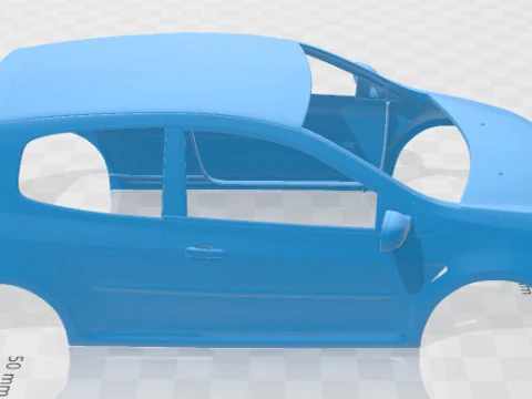 Renault Clio RS 2010 Printable Body Car 3D Print Model