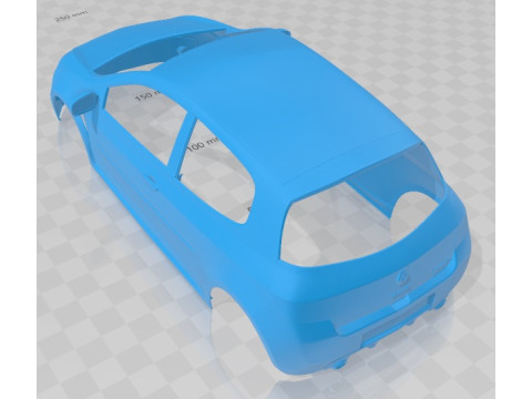 Renault Clio RS 2010 Printable Body Car 3D-printmodel